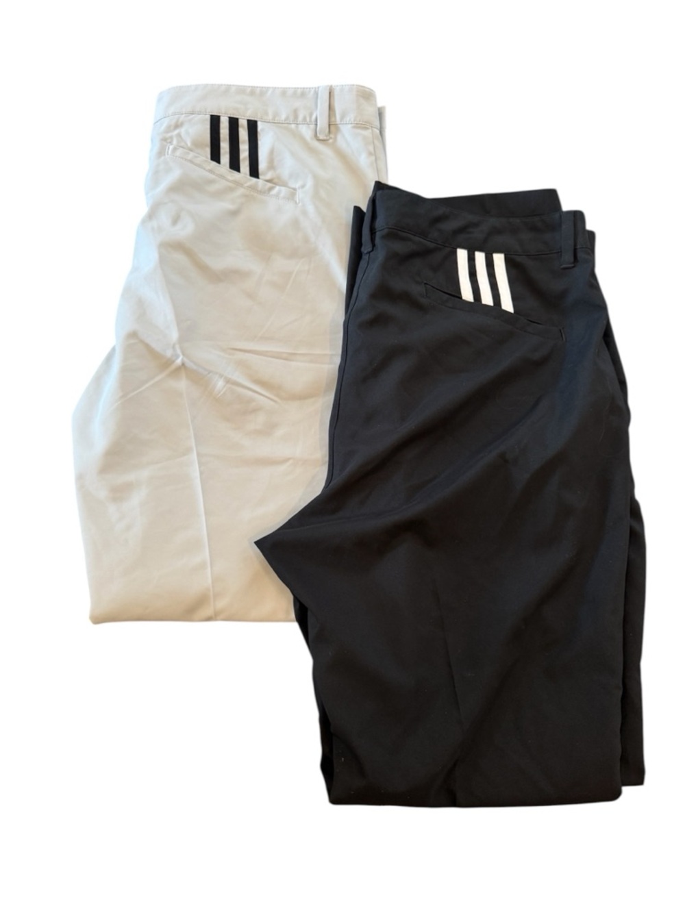 Adidas Golf Pants Mens 36x32 Lot Of 2 Straight Leg Stretch Active Black/Gray